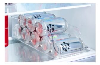 OHS Fridge 9 Can Storage Container – Clear
