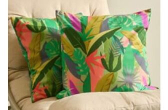 OHS Indoor/Outdoor Palm Print Cushion Covers – Green
