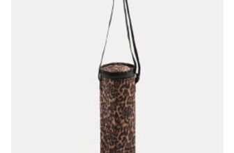 OHS Leopard Print Wine Bottle Cooler – Natural