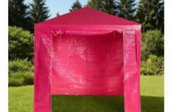 OHS Small Water Resistant Gazebo with Sides – Hot Pink