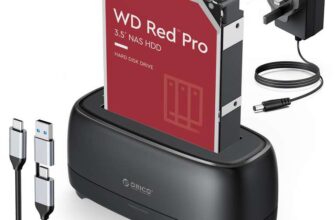 ORICO External Dual Hard Drive Dock (DD28C3-C) SATA to USB-C for 2.5/3.5 SSD HDD I Duplicator/Cloner-£25.64 – Orico Official Store/FBA