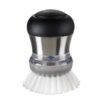 OXO SteeL Soap Dispensing Palm Brush,2-3/4 diam. x 4 h