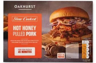Oakhurst Slow Cooked Hot Honey Pulled Pork or Smoky BBQ Pork Riblets – 400g