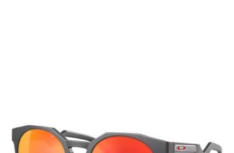 Oakley O09464 Unisex Round Sunglasses, Matte Carbon/Mirror Orange – Free delivery/collection