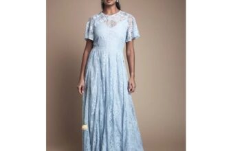 Oasis Angel Sleeve Lace Bridesmaid Dress