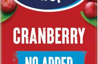 Ocean Spray Classic Cranberry Juice Drink – 1L – No Added Sugar – Natural Sweetened Fruit Juice – No Artificial Colours or Flavours – Low Calorie Drink