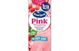 Ocean Spray Pink Cranberry Juice Drink, No Added Sugar, 1L (95p/85p S&S)