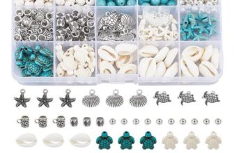 Ocean Turquoise Beads Kit: 14 Styles Gemstone Spacer Beads