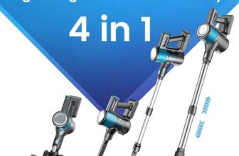 Ochama Cordless 4-in-1 Handheld Stick Vacuum Cleaner, 18 kPa Suction, LED Display, 40-Minute Runtime for Home, Pet Hair & Dust Cleaning