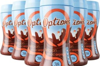 Options Orange Hot Chocolate Drink (6 x 220g Jars)