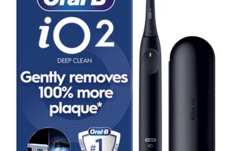 Oral-B iO2 Night Black Electric Toothbrush, 1 Toothbrush Head – With Applied Voucher
