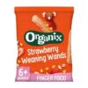 Organix Strawberry Weaning Wands Organic Baby Puffs 25g