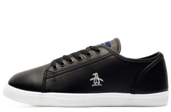 Original Penguin Sparton Mens Trainers Black – Size 6-12 – With Code