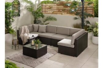 Orlando 6 Seat Modular Outdoor Garden Rattan Sofa