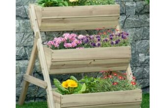 Outsunny 3 Tier Raised Garden Bed Wooden Elevated Planter Box Kit, Green