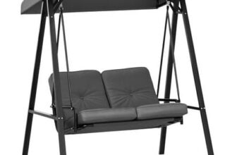 Outsunny Garden Outdoor Swing Chair W/ Adjustable Canopy