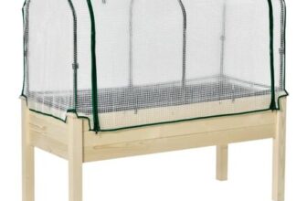 Outsunny Raised Garden Bed Outdoor Elevated Wood Planter