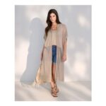 Oversized Sheer Knit Longline Cardi