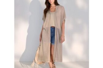 Oversized Sheer Knit Longline Cardi