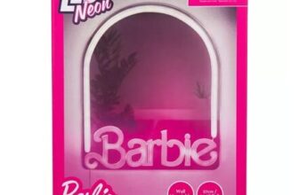 PALADONE Barbie Wall Mountable LED Neon Mirror