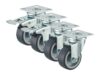 PARKSIDE Swivel Castors – 4 Pack