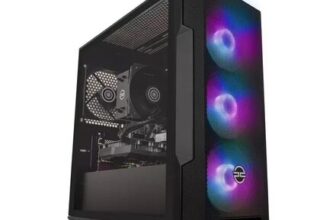 PCSPECIALIST Icon 200 Gaming PC – AMD Ryzen 5, RTX 3050, 1 TB SSD