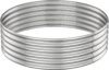 PINPON 120x 120x 30cm Round Galvanized Raised Garden Bed Outdoor, Large Metal Planter Box for Vegetables, Flower, and Herb Garden, Above Ground Galvanized Steel Garden Bed for Backyard, Patio