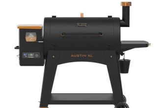 PIT BOSS Pellet Grill Austin XL Onyx Edition, Wood Pellet Smoker, 6503 cm² Cooking Area, BBQ, Direct Grilling, Black
