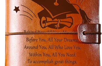 PRSTENLY Graduation Gift for Her, Graduation Gifts 140 Page Refillable Leather Journal, 2026 High School College Masters Degree Phd Nurse Graduations Gift Ideas for Women Men