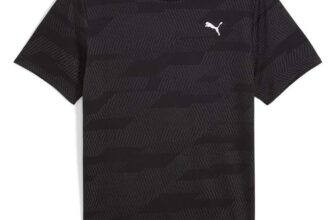 PUMA M Flex Jacquard T-Shirt – Black Size S / Navy £8.36