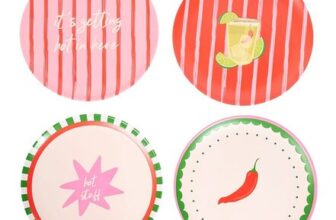 Pack of 4 Zest and Zing Dinner Plates