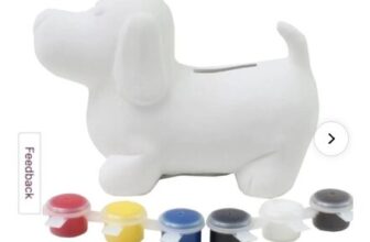 Paint Your Own Dog Money Box