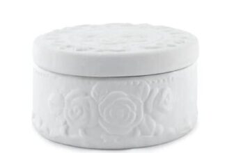 Paint Your Own round Jewellery Box 11cm X 6cm