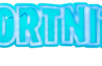 Paladone Fortnite Logo LED Neon Wall Light, Officially Licensed Gaming Lamp with Power Cord for Home, Bedroom, Living Space Decor, Gift for Boys