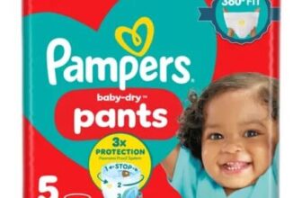 Pampers Baby-Dry Nappy Pants Size 5, 33 Nappies, 11kg-17kg,