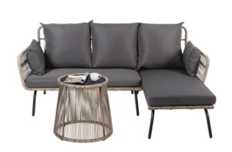 Panana 4 Seater Rattan Garden Sofa Set
