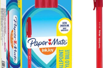 Paper Mate InkJoy 100ST Ballpoint Pens Medium Point (1.0 mm) Red 50 Count