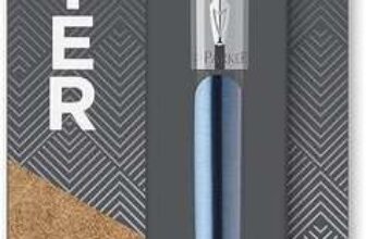 Parker Jotter Ballpoint Pen, Waterloo Blue, Medium Point Blue Ink