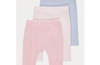 Pastel Polka Dot Ribbed Leggings 3 Pack