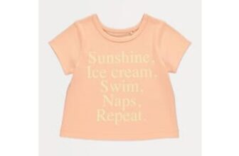 Peach Sunshine Slogan T-Shirt