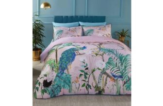 Peacock Jungle 100% Cotton Sateen Duvet Cover Set King