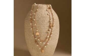 Pearl Charm and Heart Multi-Layered Necklace