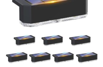 Peasur 12 Pack Solar Fence Lights Outdoor Garden, Solar Powered Step Light – Sold by Peasur-UK / FBA