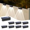 Peasur 8 Pack Solar Fence Lights Outdoor Garden, Solar Powered Step Light – Sold by Peasur-UK / FBA