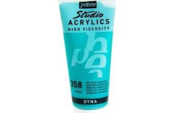 Pebeo Iridescent Green Blue Studio Acrylic Paint 100ml