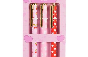 Pens Pack of 3 Cherry Hearts Pens – Pink – Free C&C only