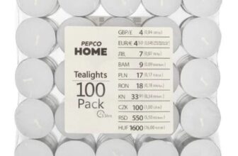 Pepco Unscented Tealights (Pack of 100)
