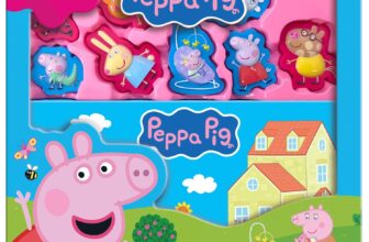 Peppa Pig Stuck on Stories – Activity Books for kids, 16-page storybook, 8 toy suction cups, 2 board games to enjoy