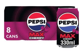 Pepsi Max Cherry Maximum Cherry 8 x 330ml – With Voucher (£2.65 / £2.32 on S&S)
