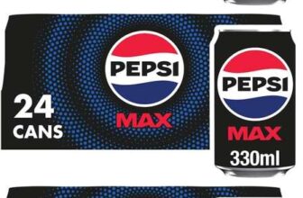 Pepsi Max No Sugar Cola Cans 24 x 330ml (Pack of 3 – 72 cans) – delayed dispatch